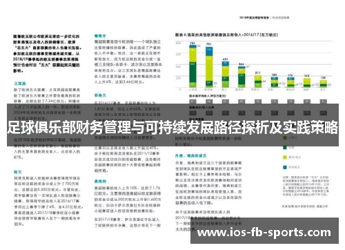 足球俱乐部财务管理与可持续发展路径探析及实践策略